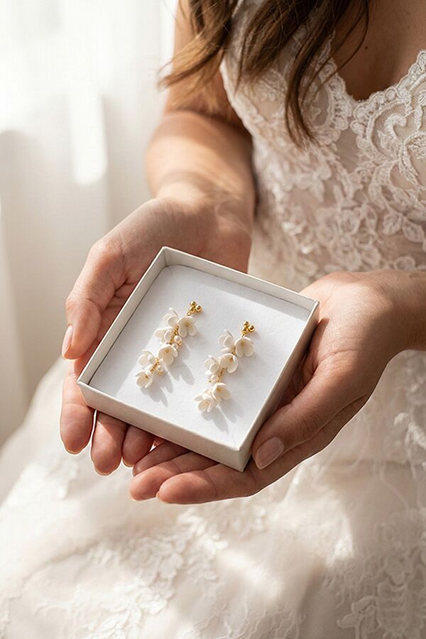 menyasszony fülbevaló